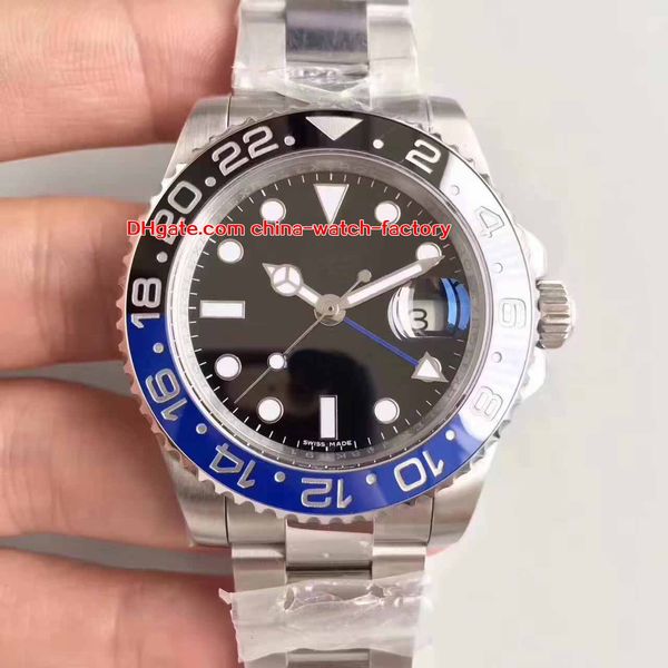 

Роскошное высокое качество NOOB Factory V7 40mm GMT 116710 116710LN 116710BLNR-78200 Керамические швейцарские часы CAL.3186 Автоматические часы мужских часов