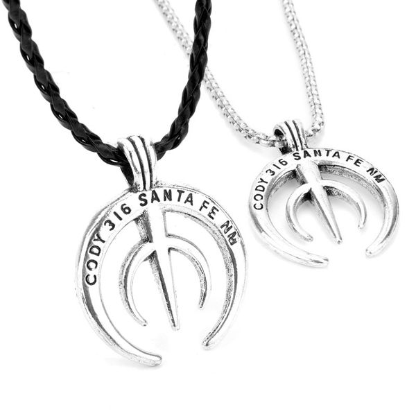 

hanchang hip hop necklace men cody 316 santa fe nm trident pendants necklaces letters charms jewellery, Silver