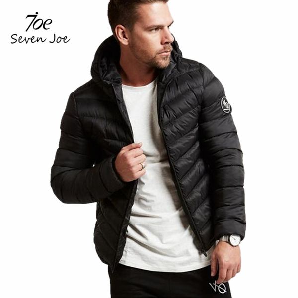 

seven joe men gyms bodybuilding parkas autumn winter men tracksuit soft shell zipper fitness hoodies lightweight parkas, Black