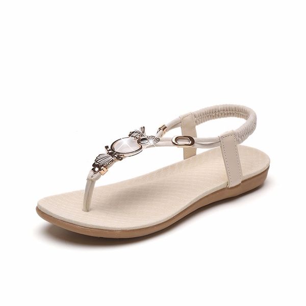 

sandals female pearl student sandals sandals and slippers flat, Black