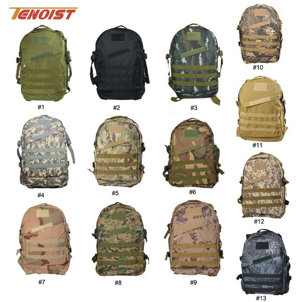 

40l 13 colors waterproof 3d outdoor oxford camouflage travel hiking sport tactical casual bagpack