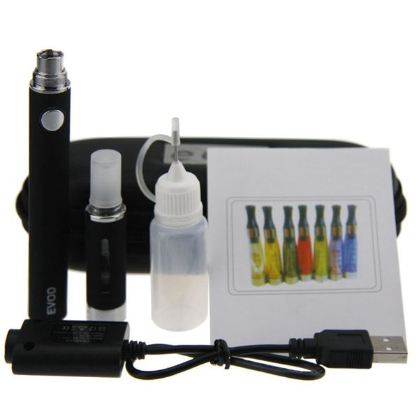 

Evod MT3 Стартовый комплект сигарет комплект Zipper Case Single Kit E MT3 Форсунка картридж EVOD батареи прозрачные баки Vape комплект пера