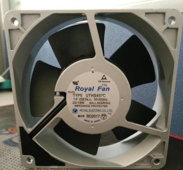 

100% tested work perfect for royal fan ut125c 200vac 50/60hz 15/14w 120*38m