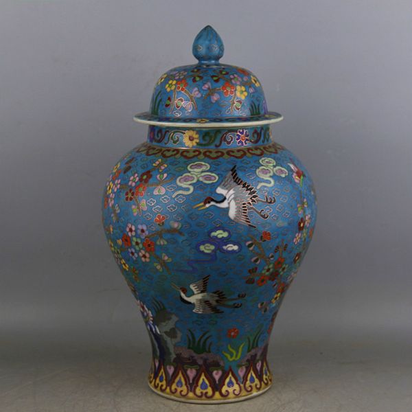 Qing Dynasty Qian Long Enamel Pure Handmade Filigree Birds Flowers