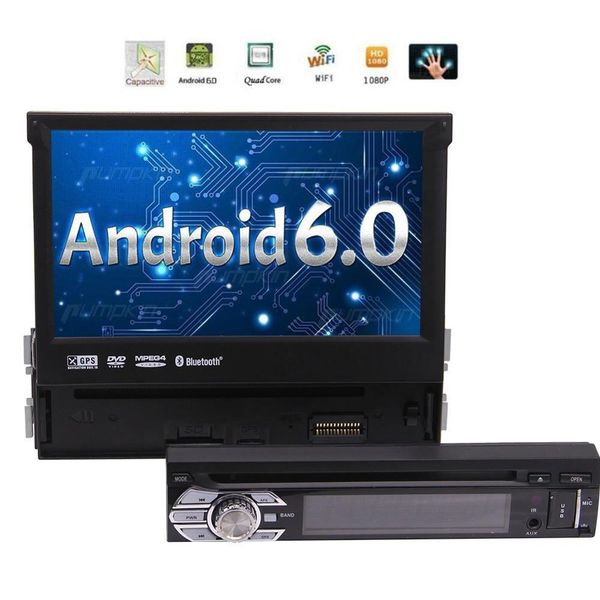 Single Din Android 6 0 Head Unit 7 Inch Car Stereo With Adjustable