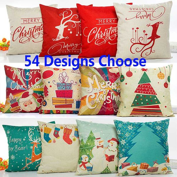 

рождество наволочка новой снежинка олени снеговик собака олени подушка обложка белье cartoon подушка главная диван декоры автомобили 45 * 45