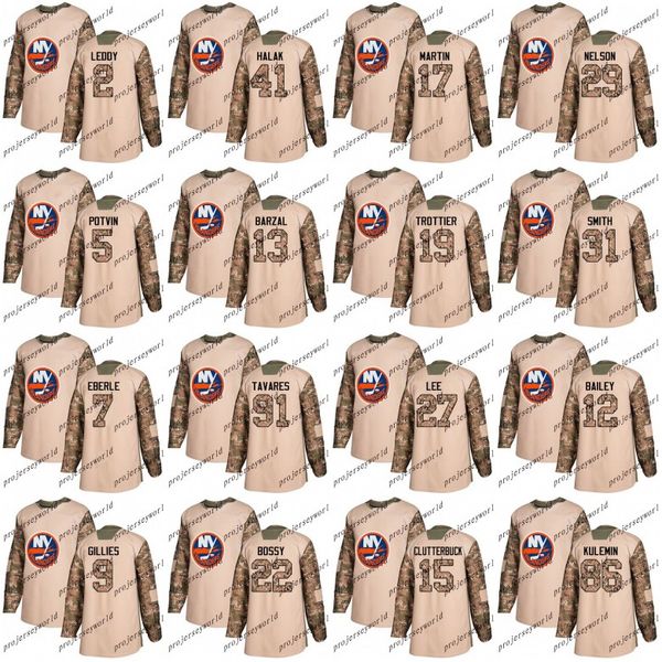 

Youth 2018 Camo Veterans Day Hockey Jerseys New Islanders John Tavares Josh Bailey Adam Pelech Jaroslav Halak Eberle Anders Lee