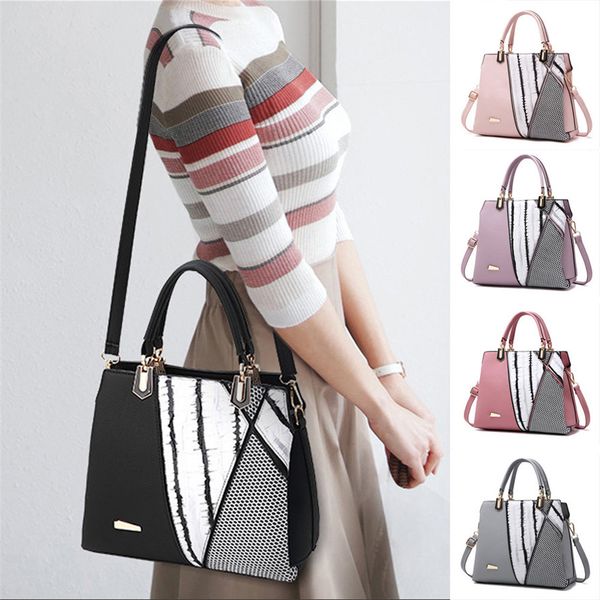 

new arrival fashion women stitching crossbody bag shoulder bag handbag messenger torebki damskie female handbags