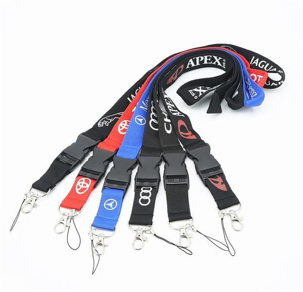 

Whole ale car brand lanyard for mobile phone camera keychain badge holder or e cig vip pa