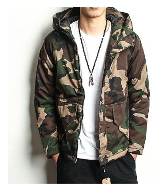 

men's wear work hat loose cotton-padded clothes jacket winter coat men, Black