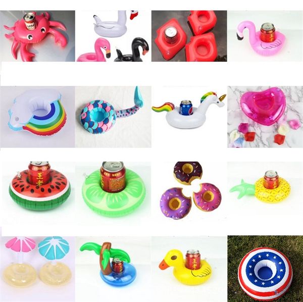 

inflatable swim drink floats cup holder summer pool bath beach beverage boat drink holder party supplies 24 color i174