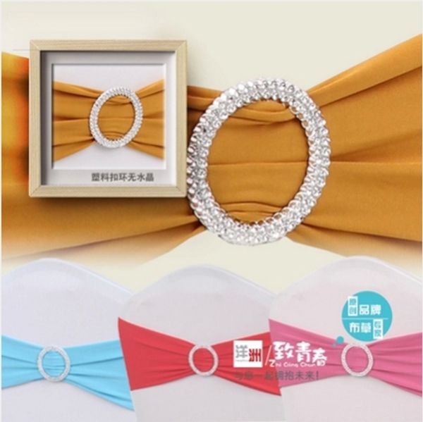

wholesale-50 x lycra bands for chair cover spandex chair bands with buckle for wedding cover sash sb-003
