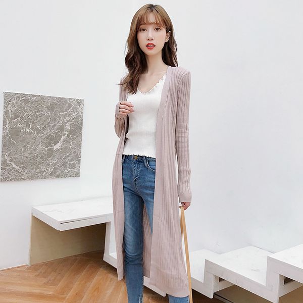 

2018 autumn winter new women long sleeve knitted sweater casual solid scarf collar cardigans sweaters, White;black