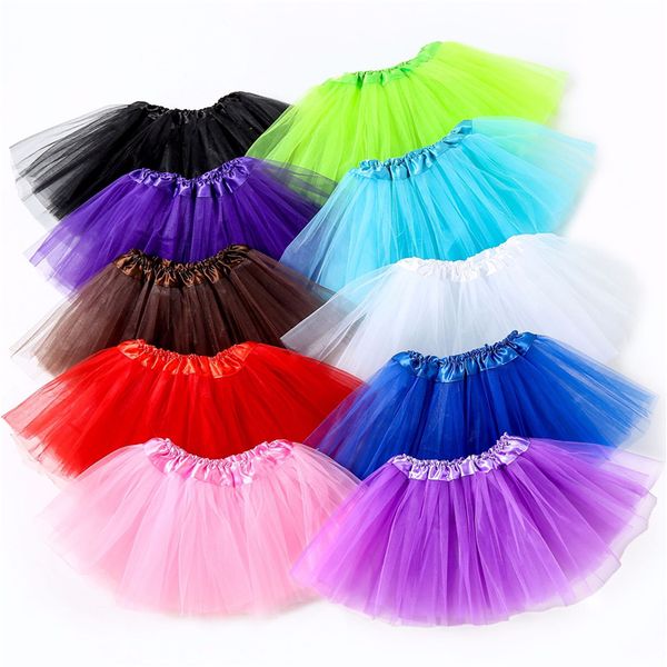 

10 colors Top Quality candy color kids tutus skirt dance dresses soft tutu dress ballet skirt pettiskirt clothes 10pcs/lot T2I368