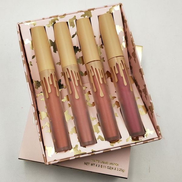 

4pc velvet matte liquid lip tick kit 4x0 11oz liquid lip tick lip glo kit