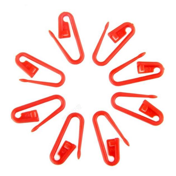 

1000 pcs per pack small children plastic safety pin in 22m in red colors ing, Silver