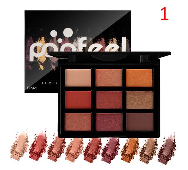 

popfeel 9 colors eyeshadow pad shimmer matte easy to wear and waterproof natural satin ing