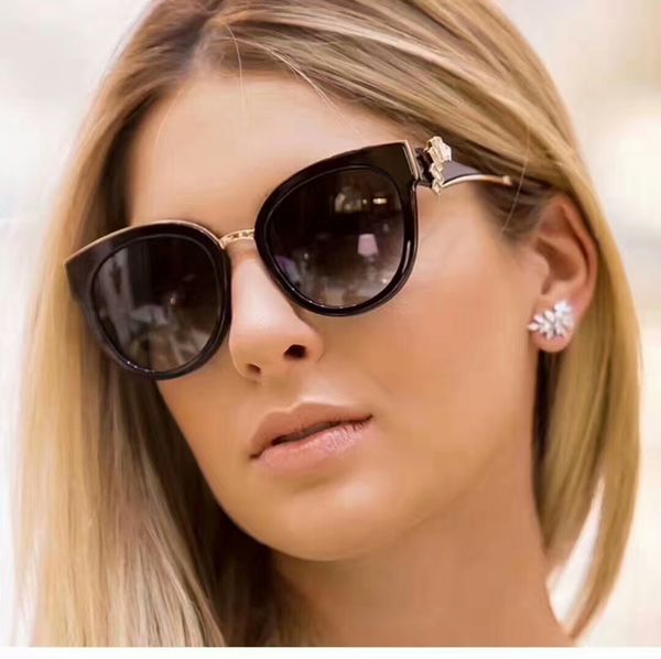 

women jade/s cat eye sunglasses black gold grey shades 54mm with stones sonnenbrille designer sunglasses summer new in box, White;black