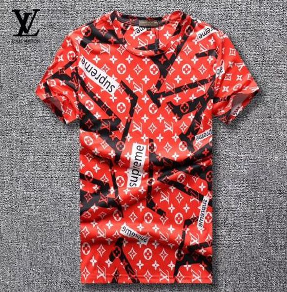 

2018 новый дизайн мода досуг бизнес лето с коротким рукавом футболки стиль люкс кач