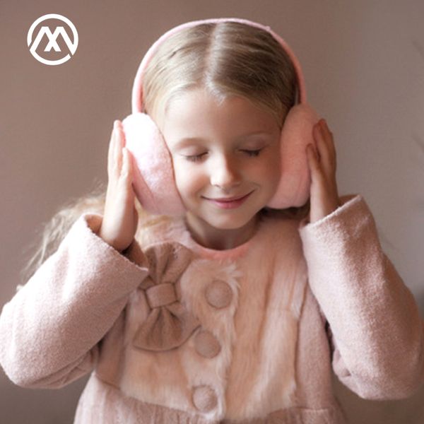 

solid color children's autumn and winter earmuffs warm and comfortable ski earmuffs boys girls universal headphones kid warm, Blue;gray