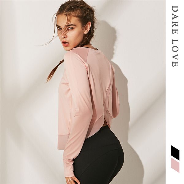 

new women fitness breathable yoga shirts ladies long sleeve slim running sport workout t-shirt training yoga sportwear, White;red