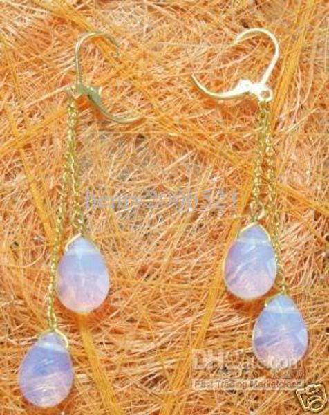 

14k gold filled moonstone chandelier earring, Silver
