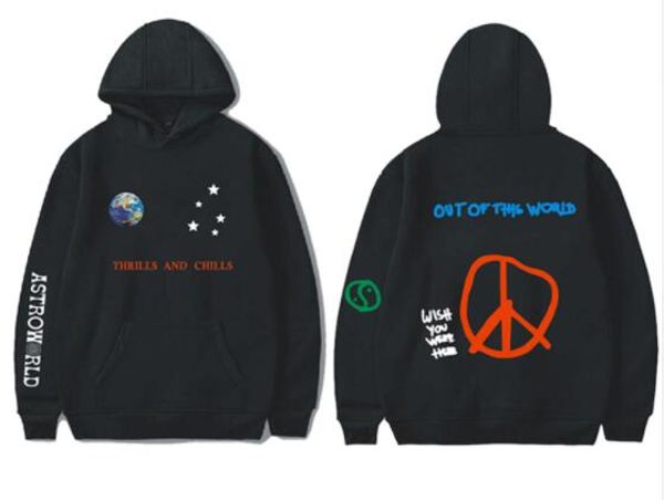 

travis scotts astroworld print hoodies mens women smile map design printed sweatshirts mens hip hop streetwear clothes hoodies, Black