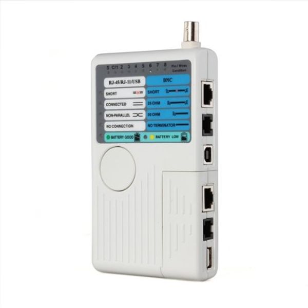 Freeshipping Hot USB Handheld Wire RJ45 BNC RJ11 1394 Ethernet Network LAN Tester LAN