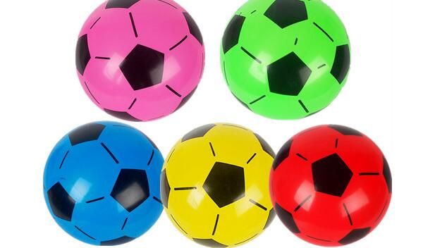 Atacado crianças presente de futebol de 9 polegada 22 cm pvc bola inflável bola de futebol soco bolas de brinquedo ao ar livre para crianças