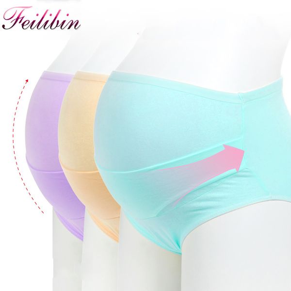 

feilibin 2017 maternity pregnancy adjustable high waist soft lady panties pregnant comfortable lingerie healthy womens underwear, Black;pink