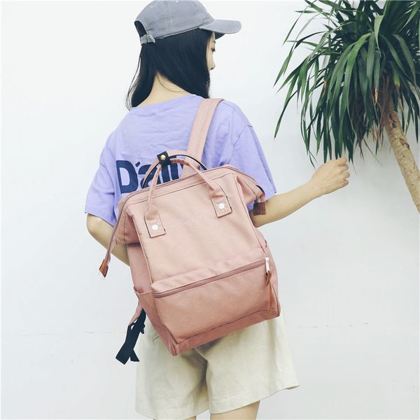 

2018 women canvas backpacks female rucksack school backpack for girls teenager fashion travel bag bolsas mochilas sac a dos