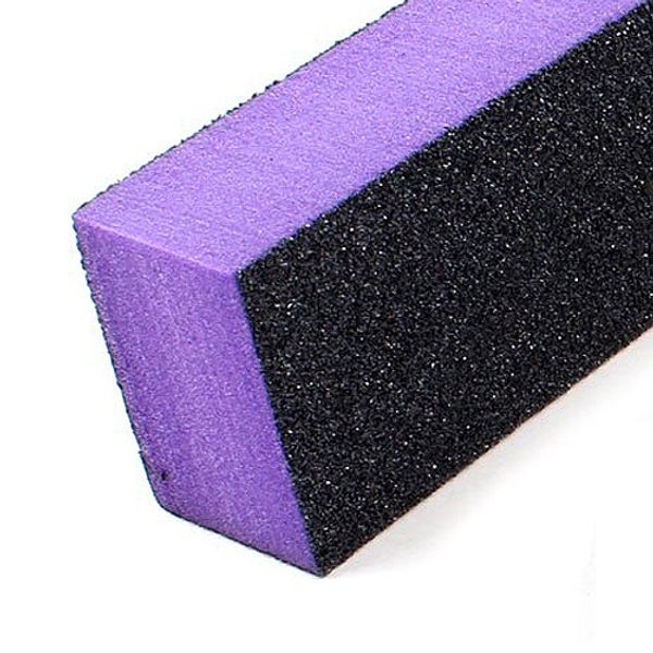 

hhff new black purple 4 way nail file art shiner polish buffer buffing block 2x