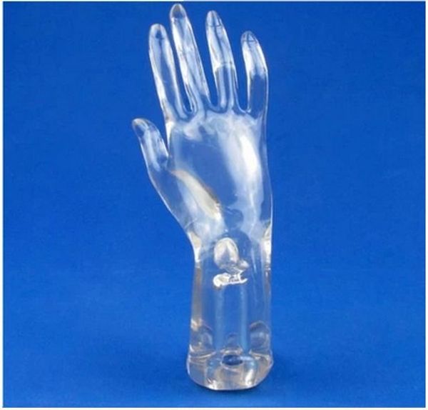 

new style clear color transparent mannequin hand model on sale, Khaki