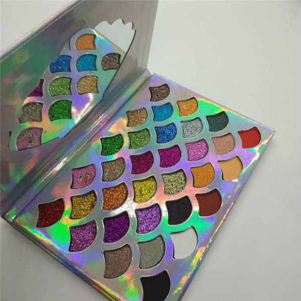 

makeup eyeshadow palette 32 color 2018 new cleof cosmetics the mermaid glitter prism palette in stock ing