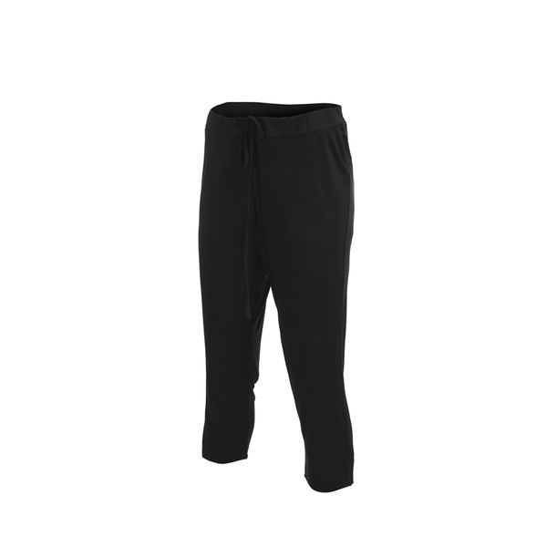 

3/4 three quarter pants cotton 3solid colors casual men jogger short pants trousers plus size xxl, Black