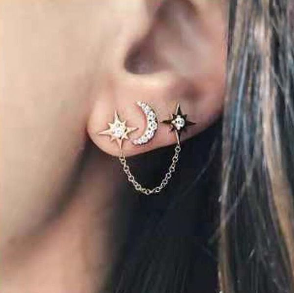 Boucle Doreille Pour 3 Trous