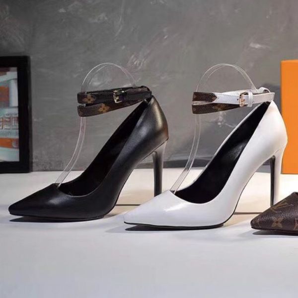 10cm Fashion Designer Top Women S High Heels Leather Upper