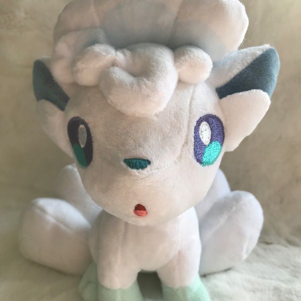 

New 8 quot 22cm plu h toy un and moon alola vulpix plu h doll tuffed animal toy kid gift hipping