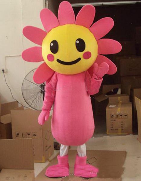 2018 vendita calda su misura materiale EVA girasole costume della mascotte fiore cartone animato abbigliamento compleanno di Halloween