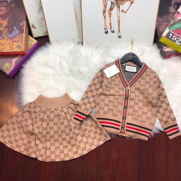 

Two Piece Dresses Children Suit 2018 Autumn And Winter Children's Garment Male Girl Baby Pants Sweater Twinset Kids Clothing Set