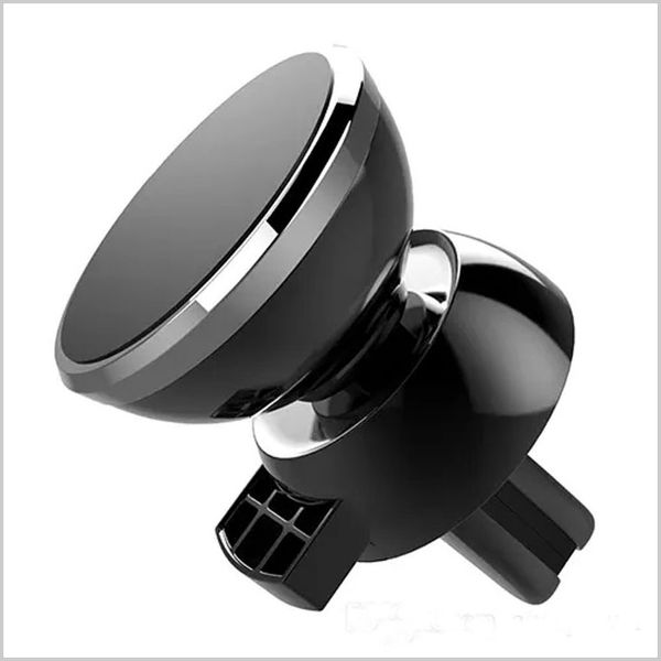 

Newest Good Quality Strong Magnetic Car Air Vent Mount 6 magnetic-iron 360 Degree Rotation Universal Phone Holder For Mobile Phone MQ100