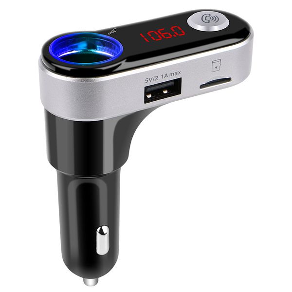 

fm transmitter bluetooth handscar kit mp3 music player radio adapter bc09b dual usb car charger support tf card