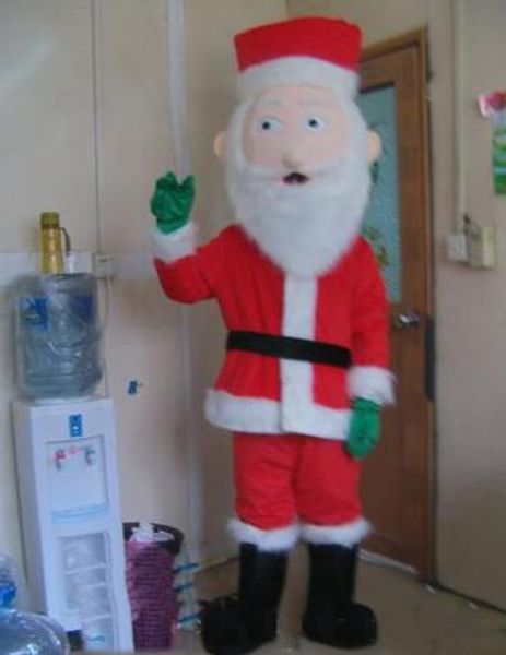 

2018 christmas santa claus mascot dress xmas father party costume, Red;yellow