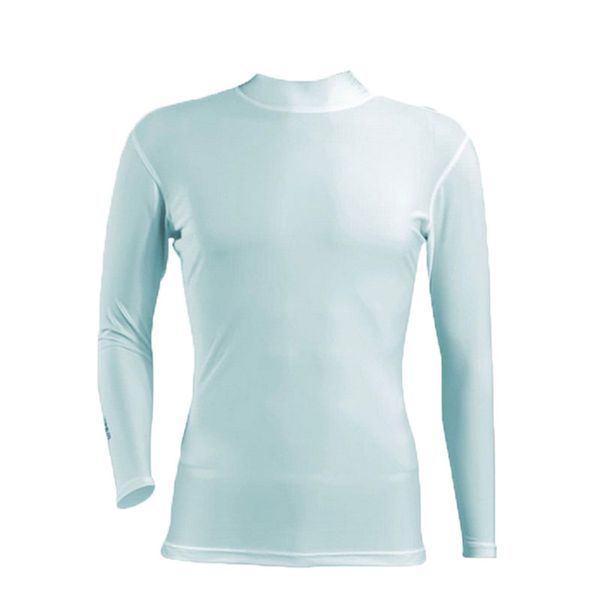 

men's golf summer underwear shirt ice tights long sleeve t shirt male o-neck uv protection golf clothing aa11814, Black;blue