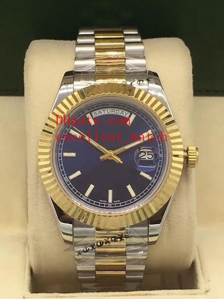 

4 style sell fashion watches day date president 41 mm 228238 228239 118238 asia 2813 automatic mechanical two tone gold men's wristw, Slivery;brown
