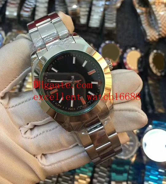 

4 style sell fashion watches 40 mm 116400 116400gv stainless steel case asia 2813 automatic mechanical stainless steel mens watch, Slivery;brown