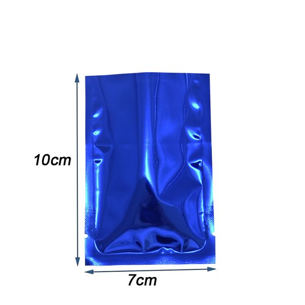 

7x10cm flat type open top heat sealable mylar foil кофейный порошок сумка для упаковки spice vacuum storage маленькая алюминиевая фольга пак
