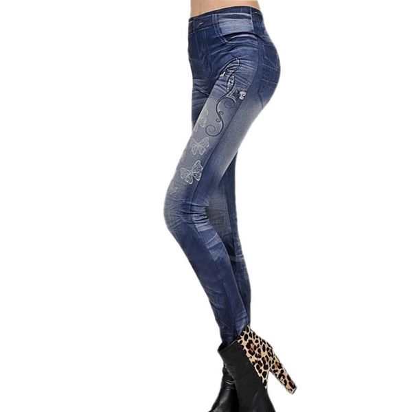

Классический Женщины Жан Тощий Jeggings Эластичный Тонкий поножи Sexy Узкие брюки