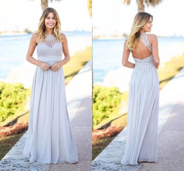 Silver Country Rustic 2018 Cheap Bridesmaid Dresses Sleeveless
