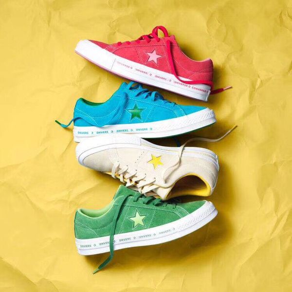 

ttc one star x ox pinstripe blue green red grey yellow casual fur suede women mens designer shoes skate sneakers chaussures zapatos